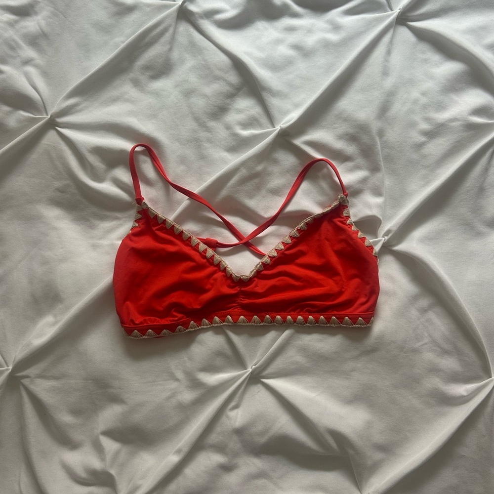 Lucky Brand Red Bikini Top
